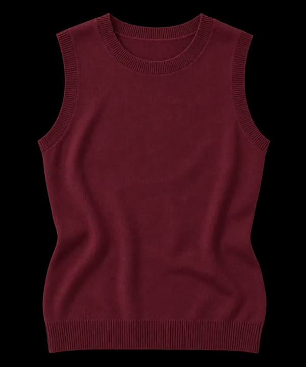 Burgundy knit top